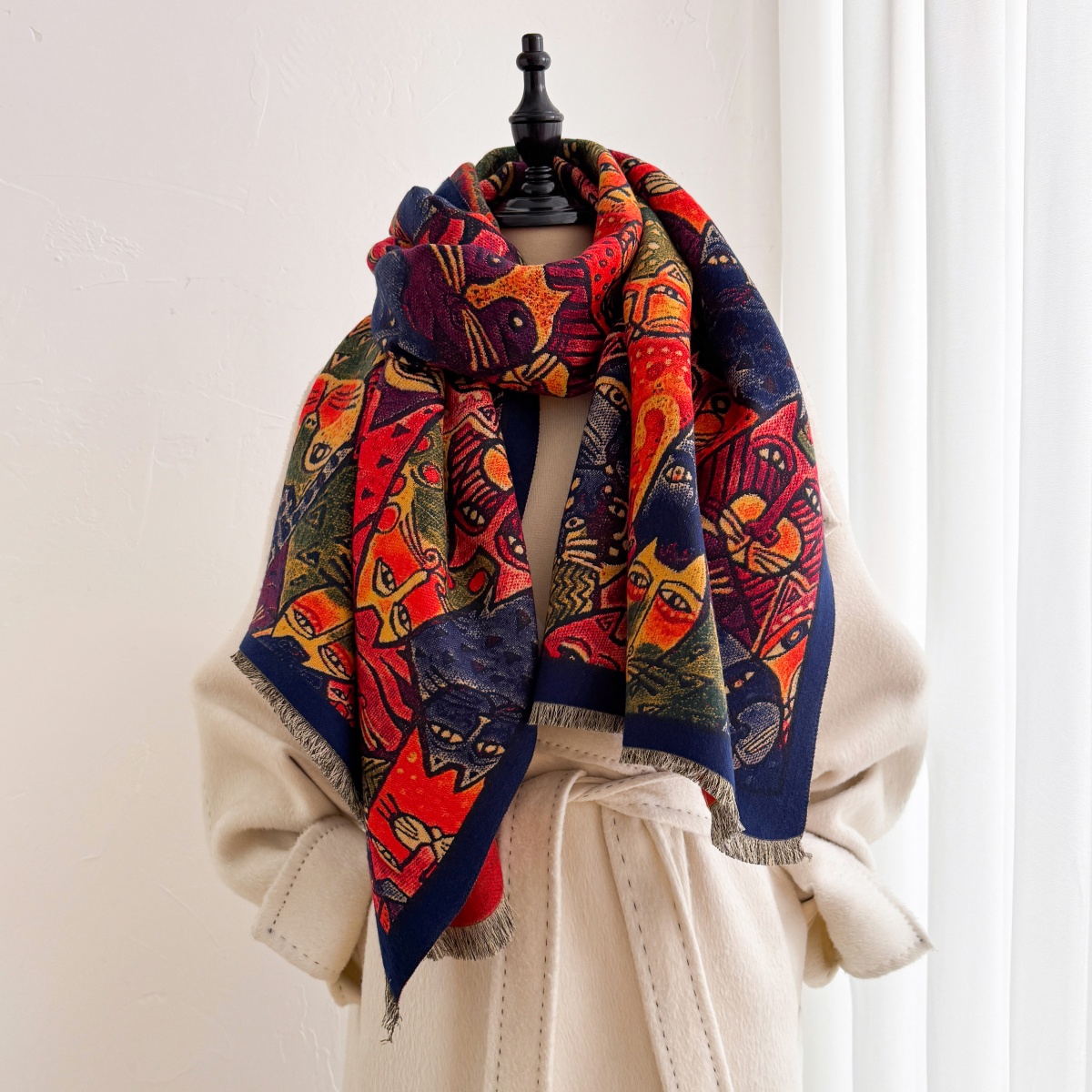 Woman Scarf Hijab Cashmere Sha - Cashmere Pashmina Wrap 评论和价格