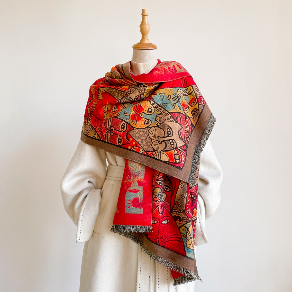 Woman Scarf Hijab Cashmere Sha - Cashmere Pashmina Wrap 评论和价格