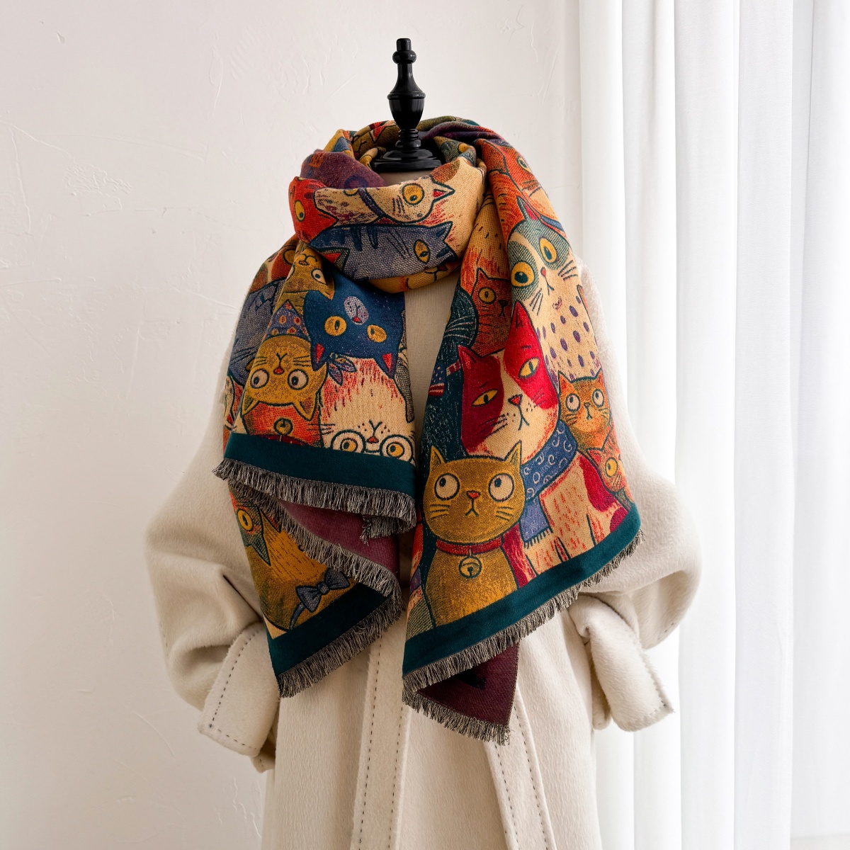 Print Scarf Pashmina Shawl Hij - Cashmere Pashmina Wrap 评论和价格