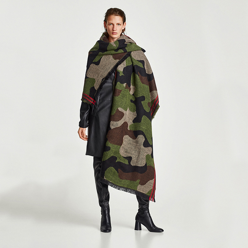 Camouflage Leopard Print Echar - Cashmere Pashmina Wrap 评论和价格
