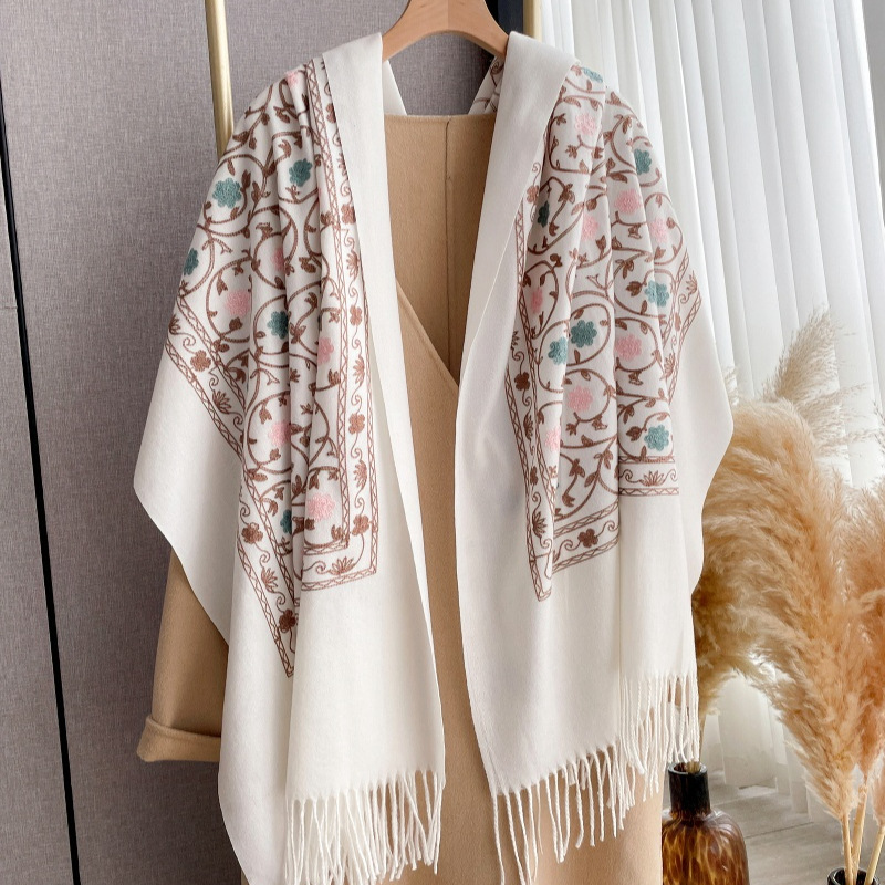 2025 New Embroidery Cashmere S - Cashmere Pashmina Wrap 评论和价格