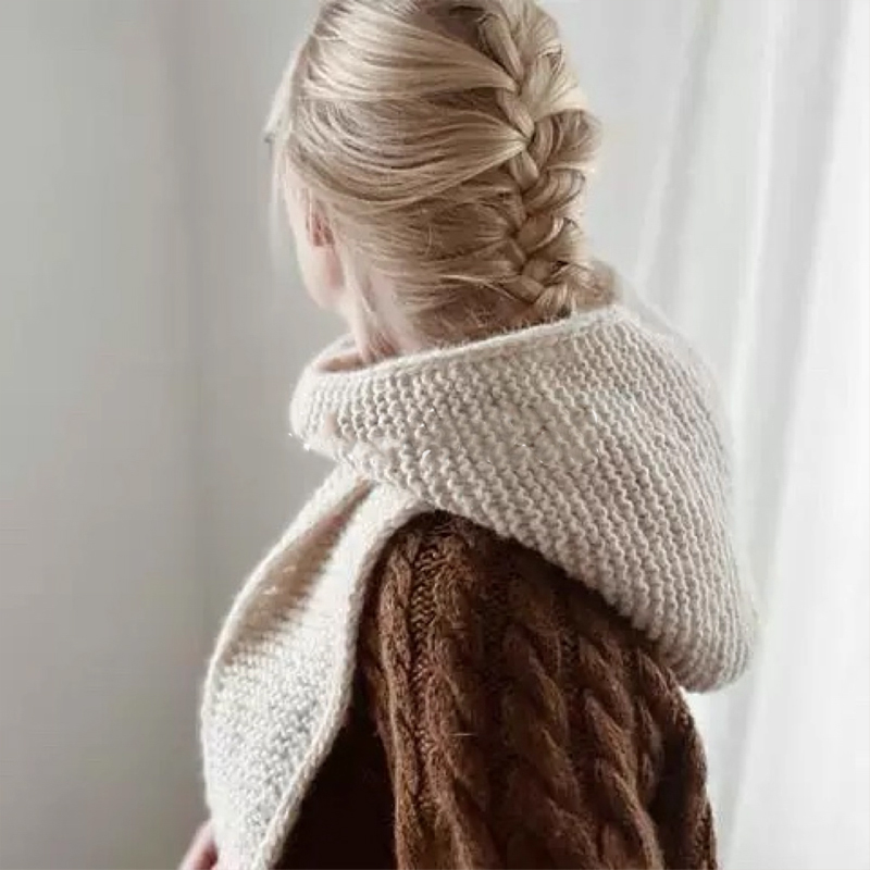 100% Wool Big Sophie Scarf Ove - Knit Beanie Hat Warm 评论和价格