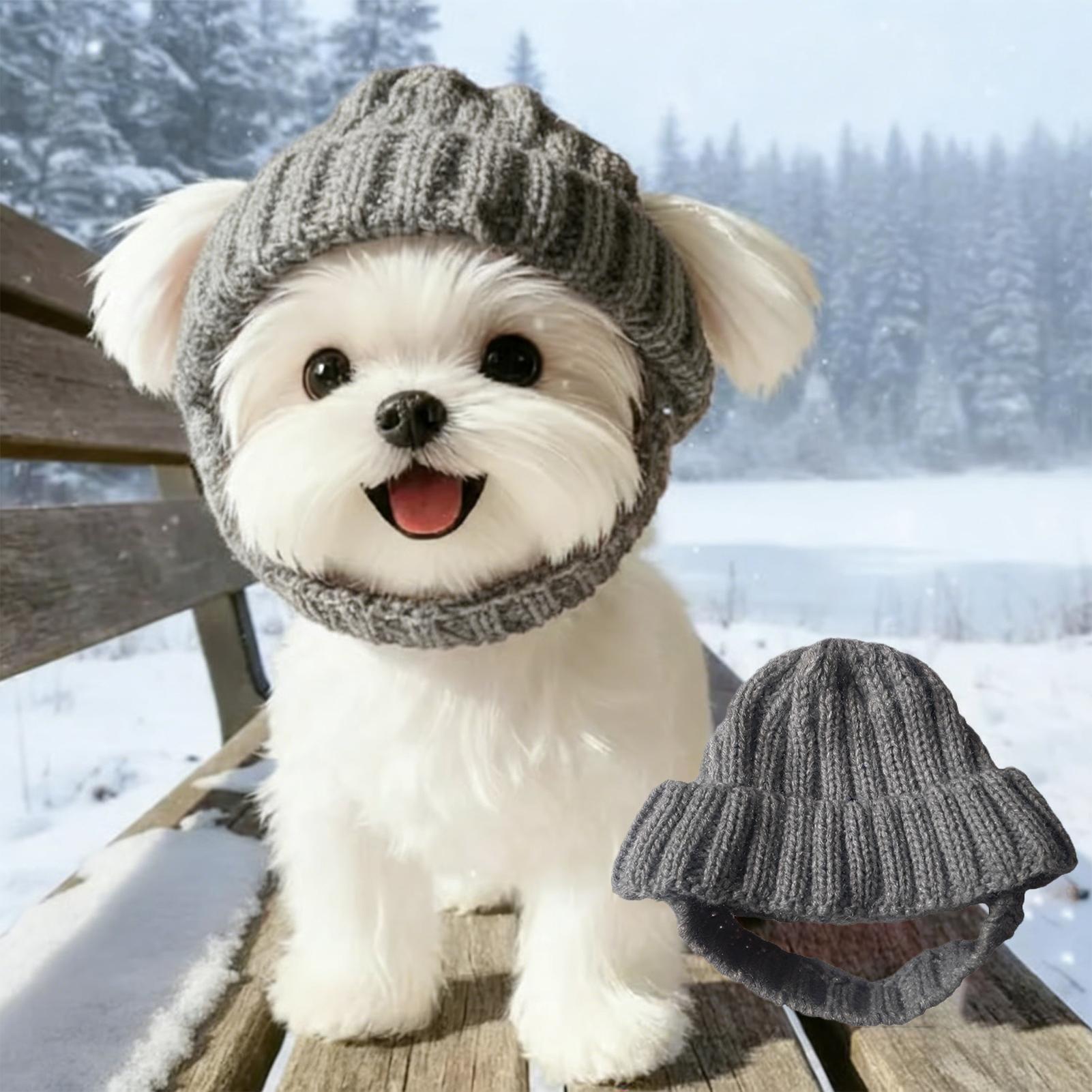 Pet Knitted Hat Red Warm Dog B - Knit Beanie Hat Warm 评论和价格